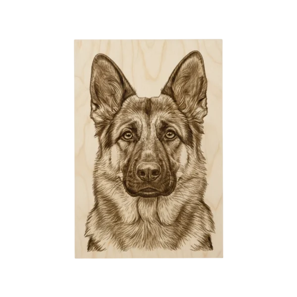Engraved Wood Photo Plaque