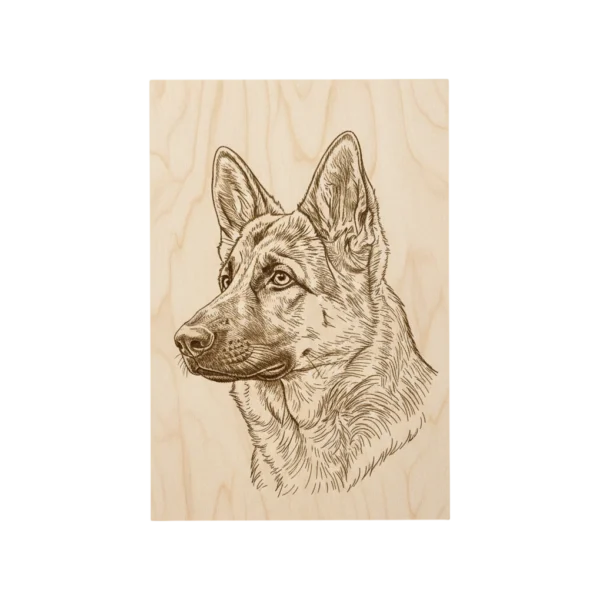 Engraved Wood Photo Plaque